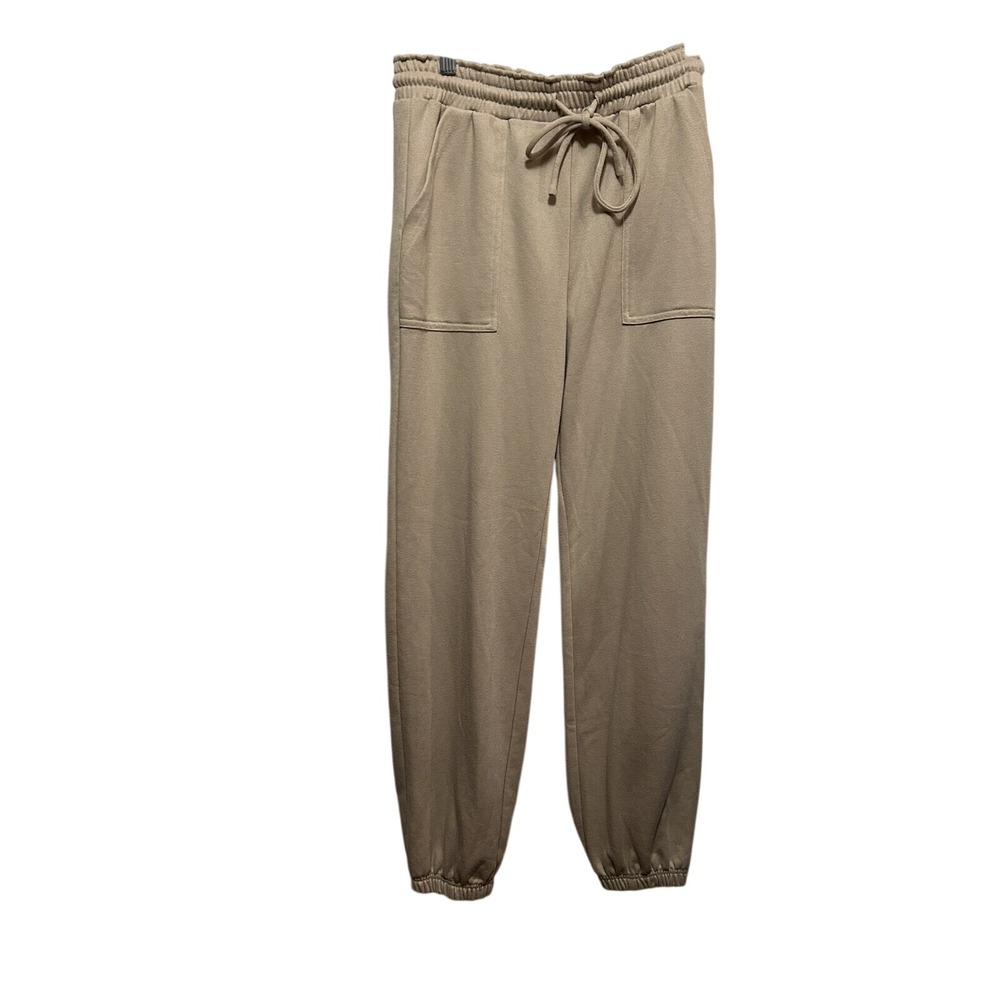 Princess Polly Womens Size 4 Tan Beige High Rise Jogger Sweatpants‎ Boyfriend
